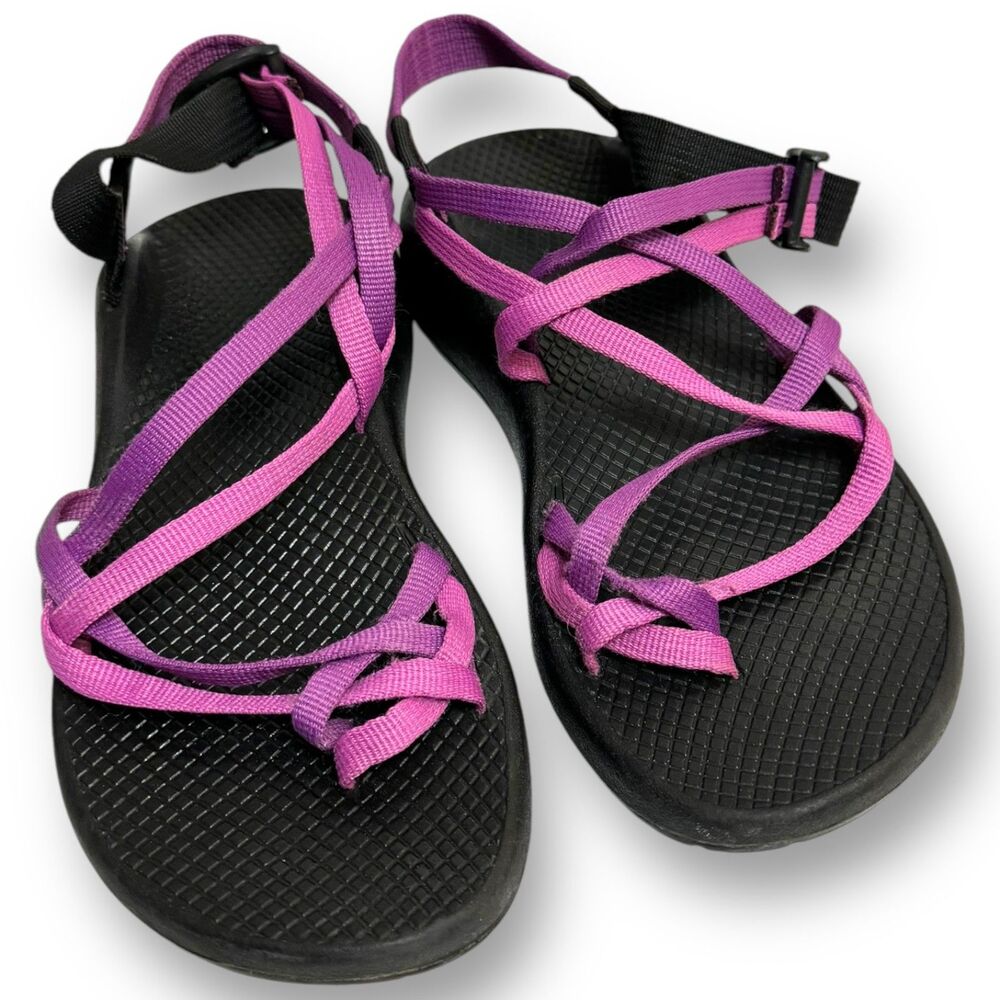 Women's Chaco ZX/2 Cloud Adjustable Straps Sandal – Size 8 | Purple & Pink